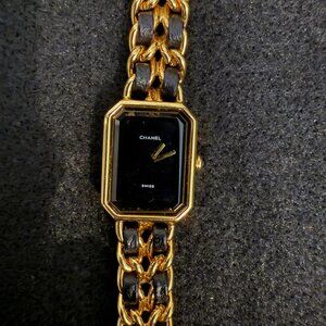 Chanel Premiere Gold and Black Watch